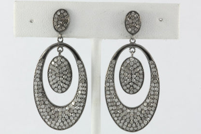 Oval Dangling Earrings