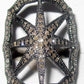 Diamond and Silver Black Rhodium Finish Ring