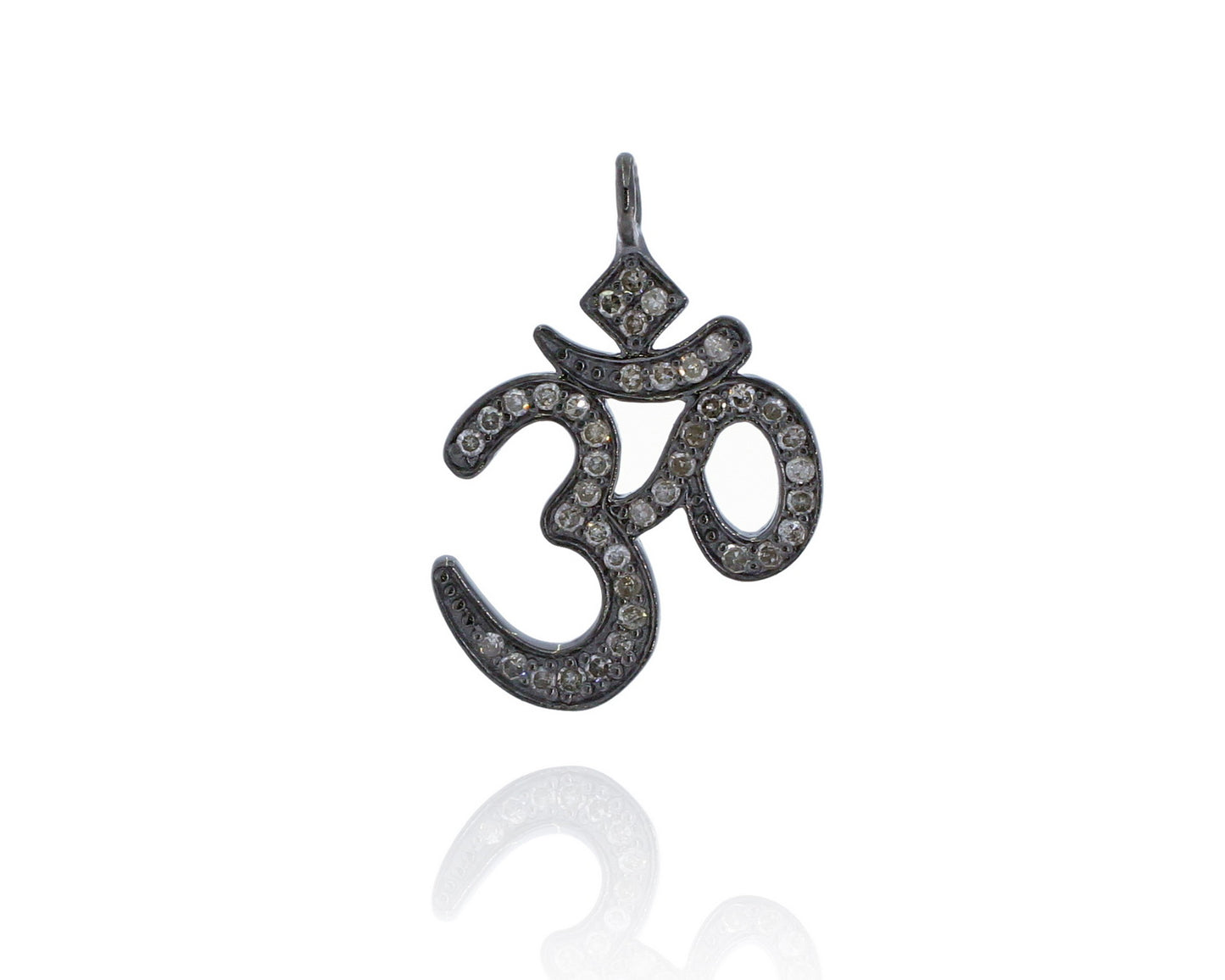 Om Blue Sapphire Charms