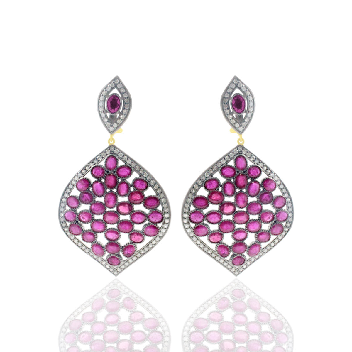 Diamond Ruby Earrings