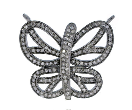 Butterfly Shape Sterling Silver Pendant Charm no