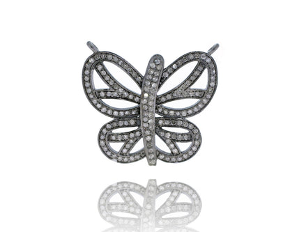 Butterfly Shape Sterling Silver Pendant Charm no