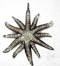 Star Burst Diamond Pendants & Charms