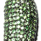 Nugget Long Oval Pave Beads in Ruby, Blue Sapphire & Tsvorite