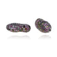 Nugget Long Oval Pave Beads and Locks
