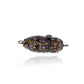 Nugget Long Oval Pave Beads and Locks