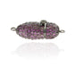 Nugget Long Oval Pave Beads and Locks