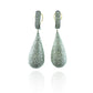Diamond and Silver Black Rhodium Finish Earrings