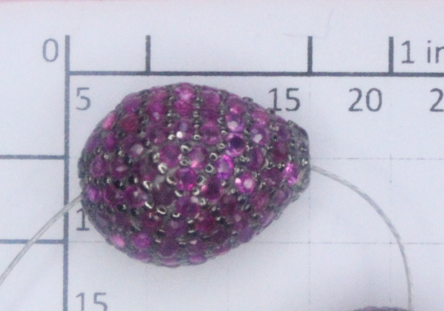 Tear Drop Shape Pave Beads