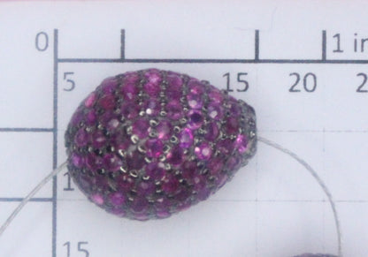 Tear Drop Shape Pave Beads