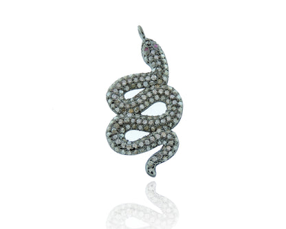 Silver and Diamond Pave Charms