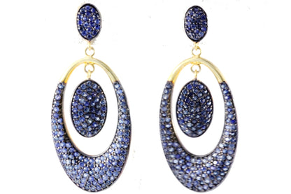 Oval Dangling Earrings