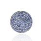 Coin shape pave beads