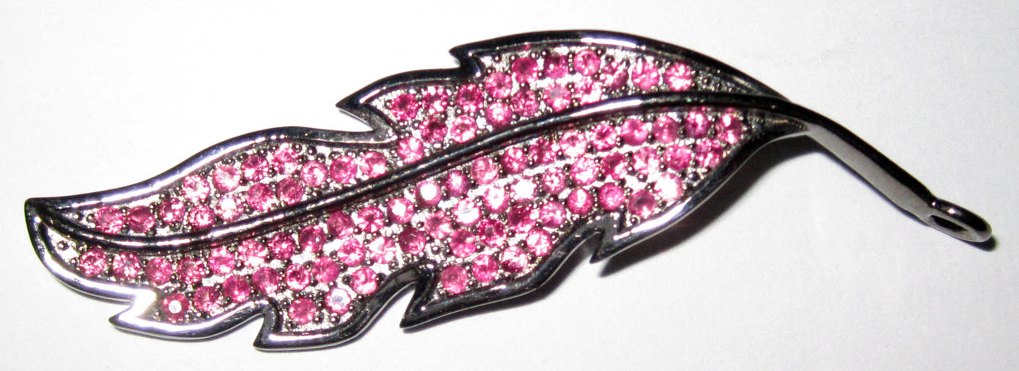 Leaf Shape Sterling Silver Pendant