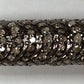 Tube Diamond Bead .925 Oxidized Sterling Silver Diamond Beads, Genuine handmade pave diamond Beads Size Approx 0.76"(7 x 19 MM)