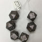 Cube White Topaz Bead