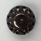Oval Black Spinel Bead