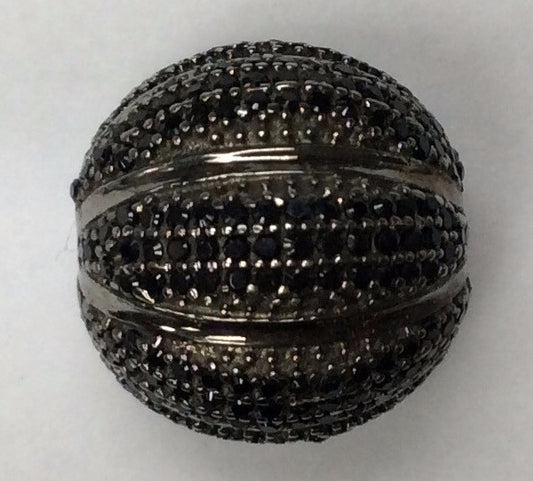 Ball Black Spinel Bead