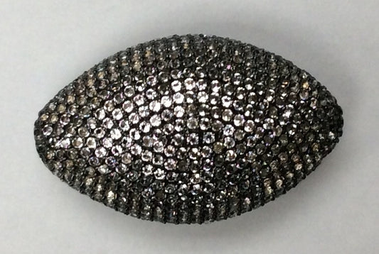 Oval White Topaz Bead