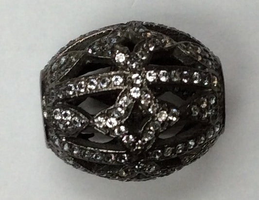 Oval White Topaz Bead