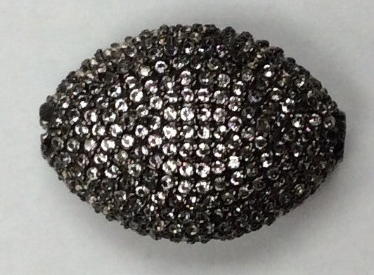 Oval White Topaz Bead