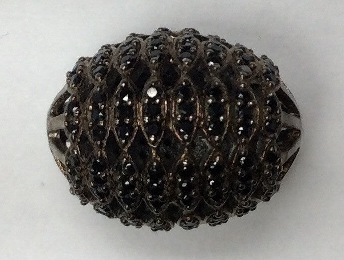 Roundel Black Spinel Bead