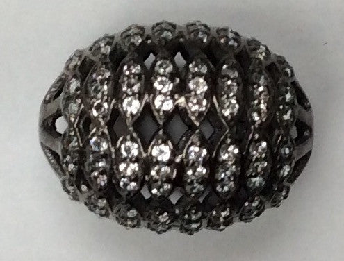 Roundel White Topaz Bead