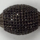 Oval Shaped Black Spinel Bead
