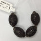 Oval Shaped Black Spinel Bead