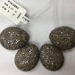 Roundel Diamond Bead .925 Oxidized Sterling Silver Diamond Beads, Genuine handmade pave diamond Beads Size Approx 0.84"(10 x 17 x 21 MM)