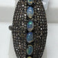 Ring Diamond with Opal