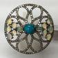 Pave Diamond Ring .925 Oxidized Sterling Silver Diamond Ring, Genuine handmade pave diamond Ring Size Approx 1.16"(29 MM)
