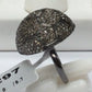 Football  Pave Diamond Ring .925 Oxidized Sterling Silver Diamond Ring, Genuine handmade pave diamond Ring Size Approx 0.92"(12 x 23 MM)