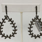 Diamond Silver Earring .925 Oxidized Sterling Silver Diamond Earring, Genuine handmade pave diamond Earring Size 2.40"(34 x 60 MM )