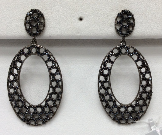 Earring Black Spinel