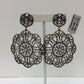 Diamond and White Rainbow Moon  Silver Earrings