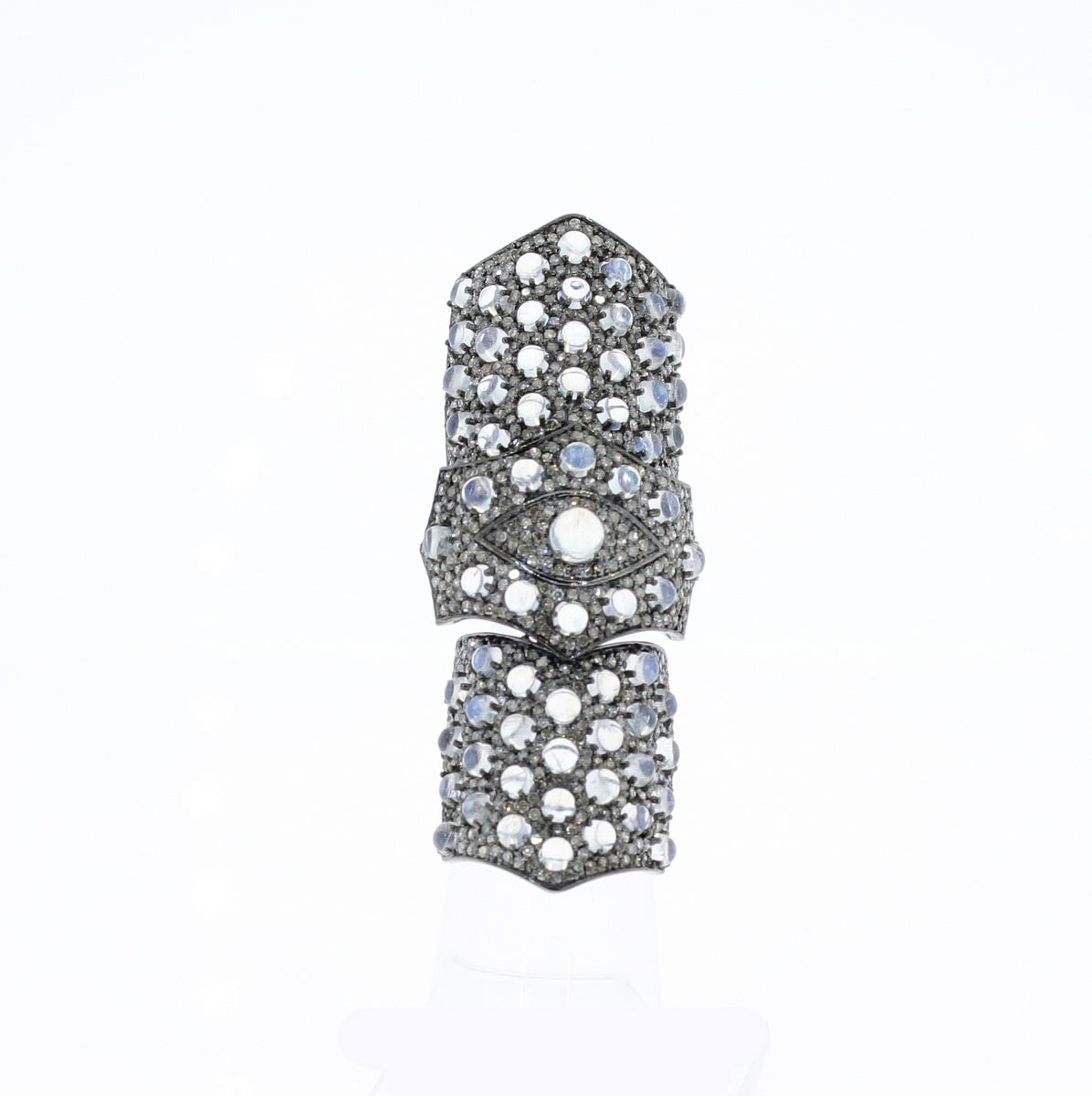 Tunnel Designer Ring Studed with Diamond and Gemstones