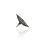 Diamond and Silver Black Rhodium Finish Rings