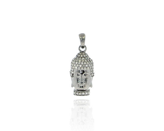 Buddha Silver and Diamond Pave
