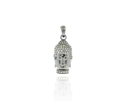 Buddha Silver and Diamond Pave