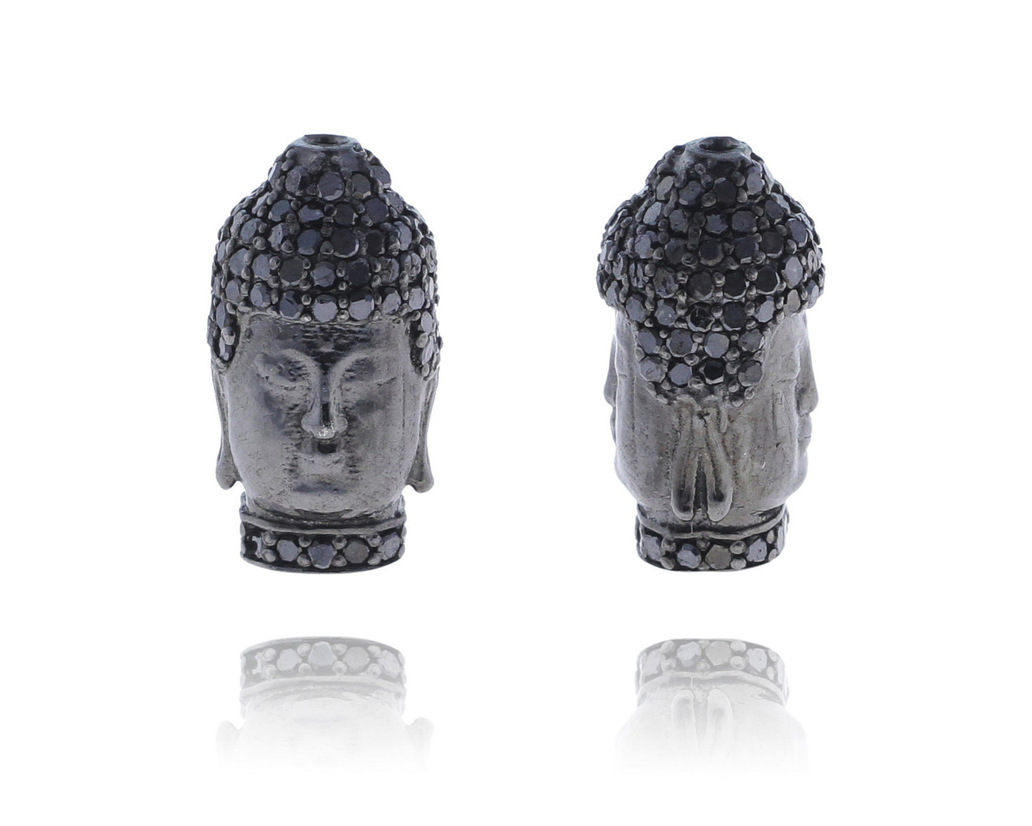 Buddha Silver and Diamond Pave
