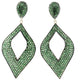 Diamond Shape Pave Diamond Earring