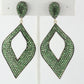 Diamond Shape Pave Diamond Earring