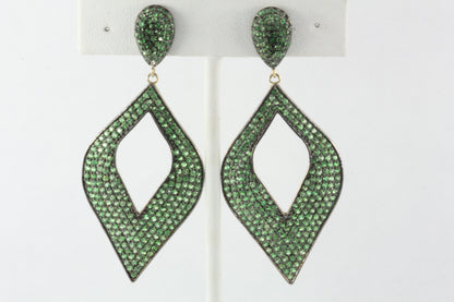 Diamond Shape Pave Diamond Earring
