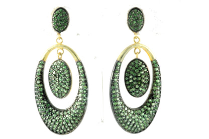 Oval Dangling Earrings