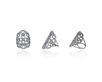 DESIGNER DIAMOND AND RUBY RING