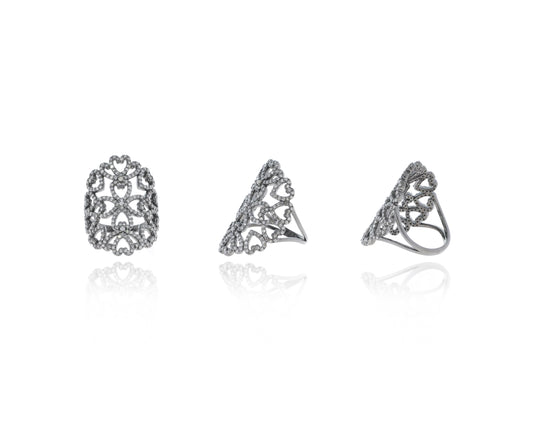 DESIGNER DIAMOND AND RUBY RING