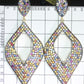 Diamond Shape Pave Diamond Earring