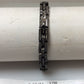Diamond and Silver Black Rhodium Finish Bracelets
