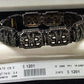 Diamond and Silver Black Rhodium Finish Bracelets